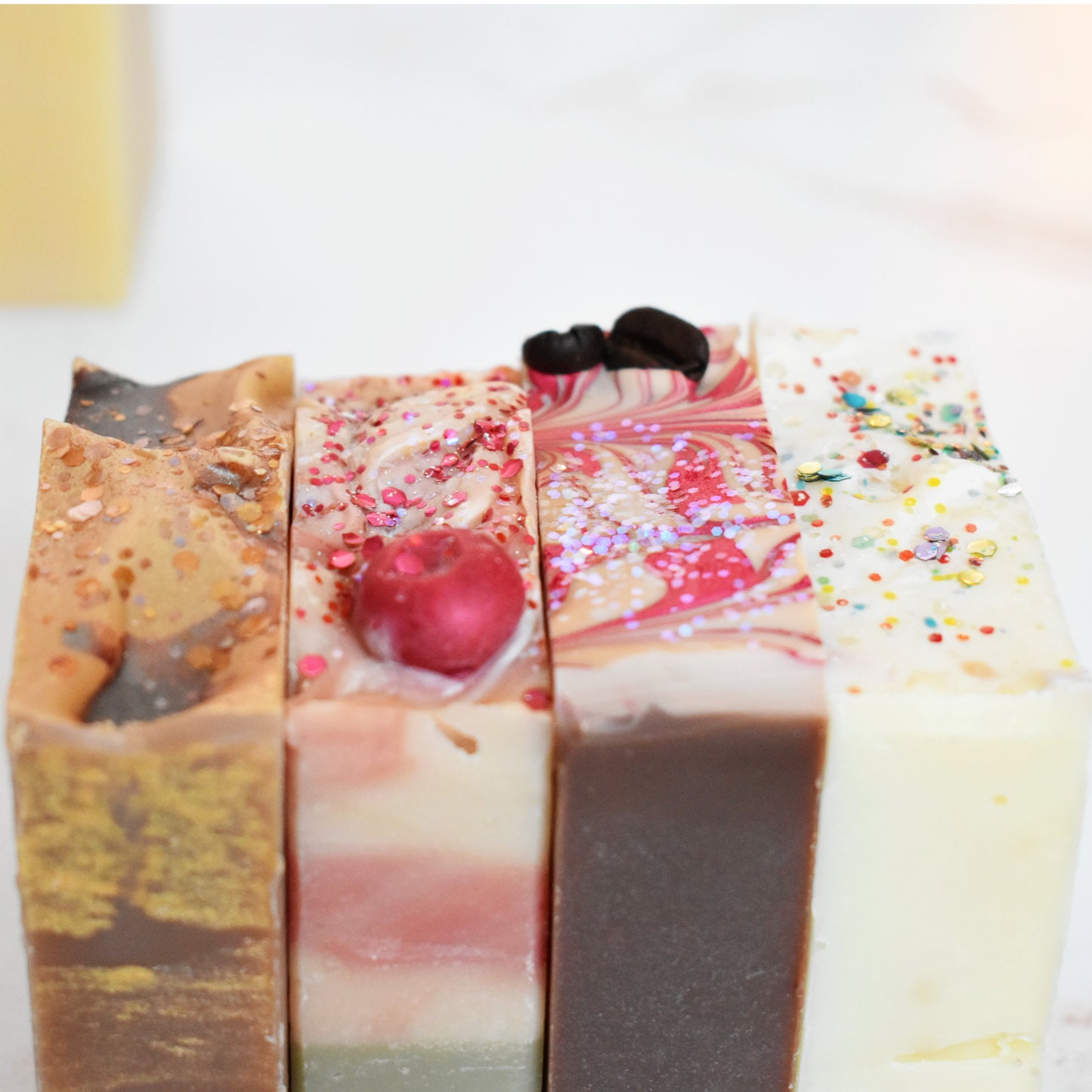 Holiday Gift Box: 3 Artisan Soaps for Christmas Customizable | Free Handmade Gift Box