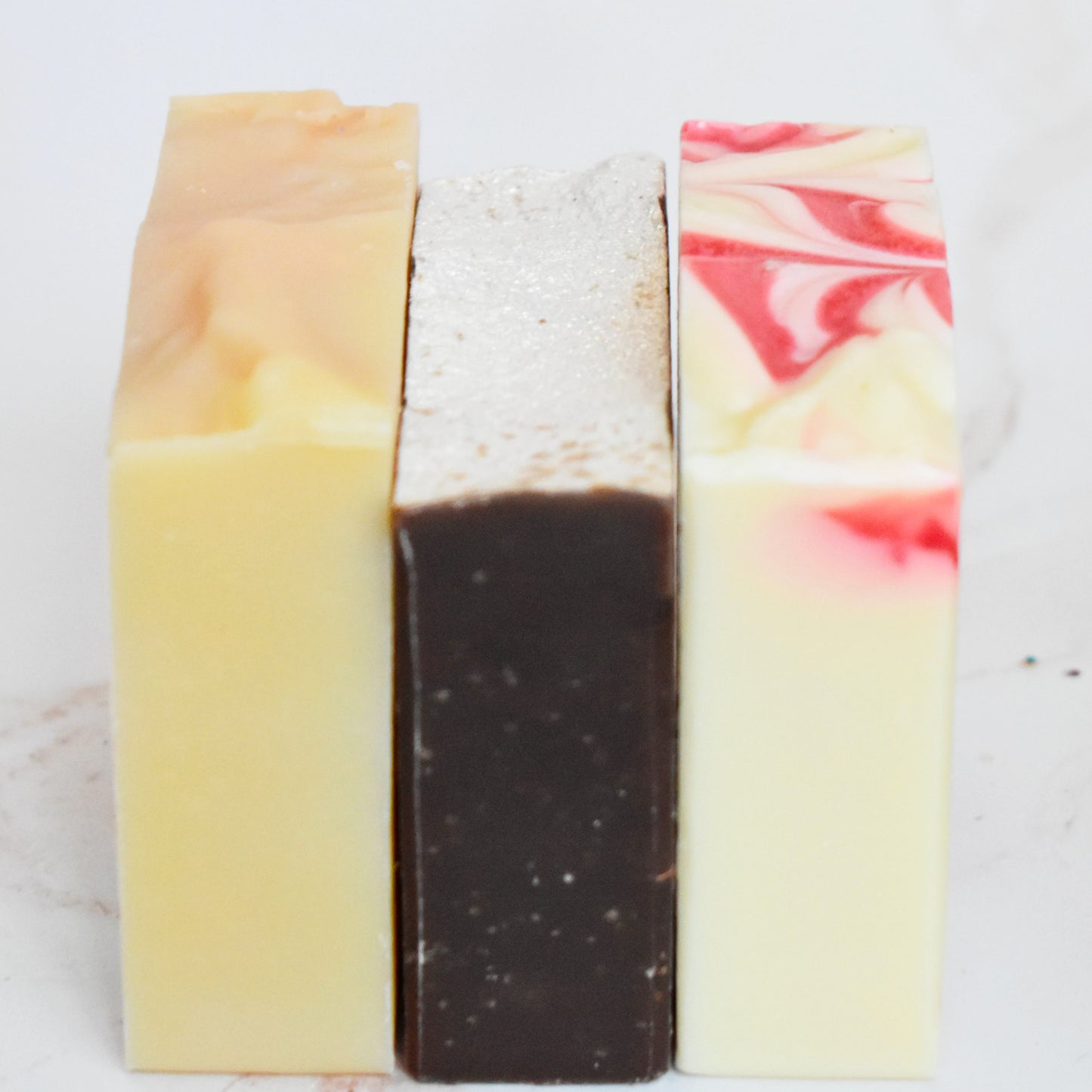 Holiday Gift Box: 3 Artisan Soaps for Christmas Customizable | Free Handmade Gift Box