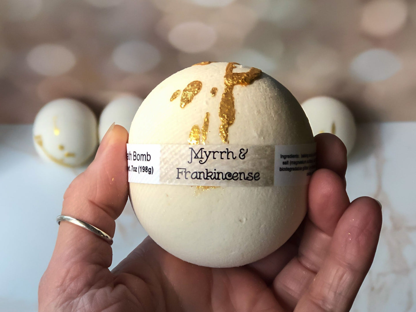 MYRRH & FRANKINCENSE Artisan Bath Bomb