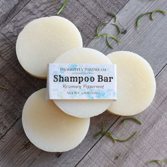 ROSEMARY MINT Solid Shampoo Bar with Coconut oil