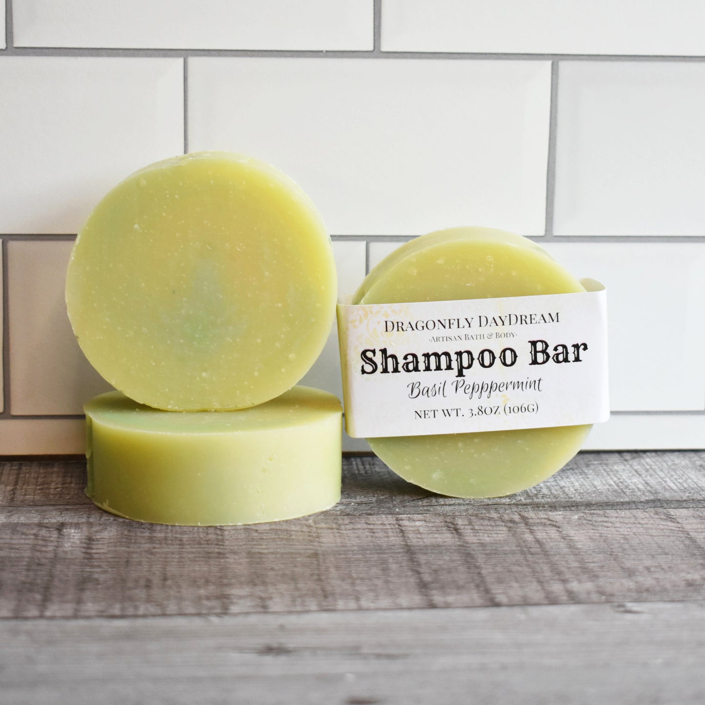 BASIL MINT Solid Shampoo Bar