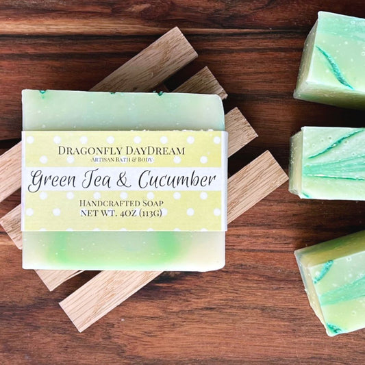 GREEN TEA Artisan Soap with Cucumber